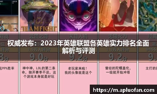 权威发布：2023年英雄联盟各英雄实力排名全面解析与评测