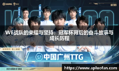 WE战队的荣耀与坚持：冠军杯背后的奋斗故事与成长历程